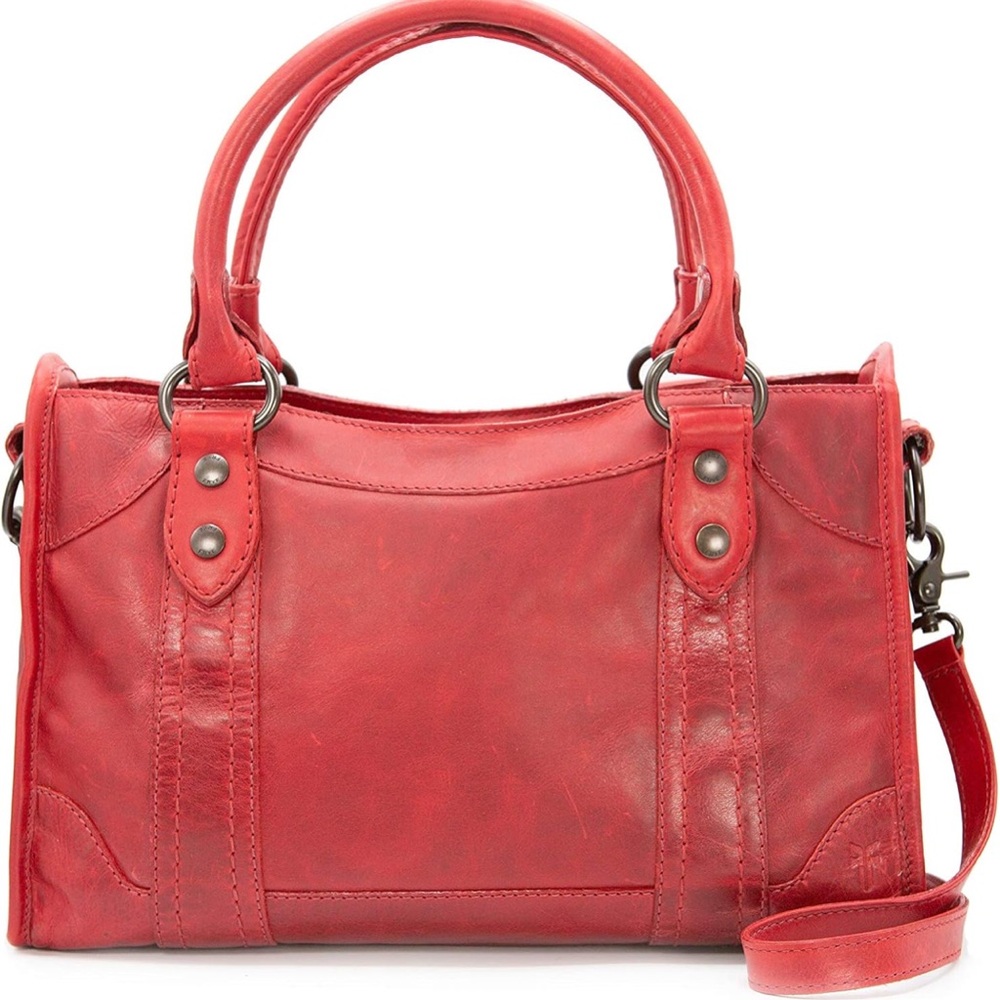 Frye Zip Leather Melissa Satchel NWT